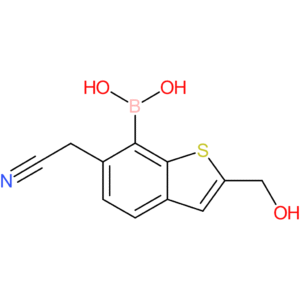 7-borono-2-(hydroxymethyl)benzothiophene-6-acetonitrile