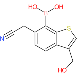 7-borono-3-(hydroxymethyl)benzothiophene-6-acetonitrile