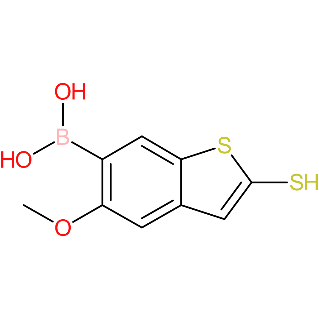 2-mercapto-5-methoxybenzothiophene-6-boronic acid