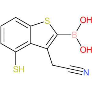 2-borono-4-mercaptobenzothiophene-3-acetonitrile