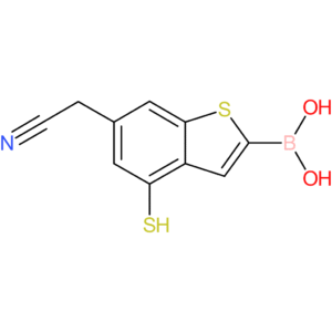 2-borono-4-mercaptobenzothiophene-6-acetonitrile