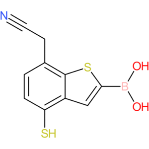 2-borono-4-mercaptobenzothiophene-7-acetonitrile