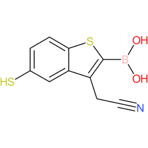 2-borono-5-mercaptobenzothiophene-3-acetonitrile