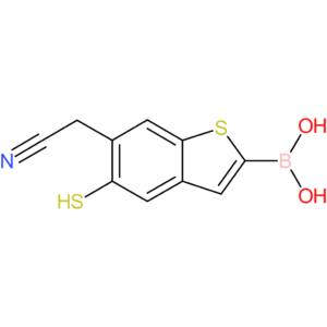 2-borono-5-mercaptobenzothiophene-6-acetonitrile