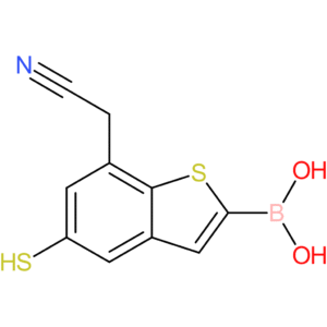 2-borono-5-mercaptobenzothiophene-7-acetonitrile