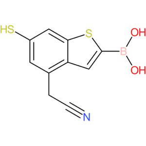 2-borono-6-mercaptobenzothiophene-4-acetonitrile