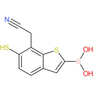 2-borono-6-mercaptobenzothiophene-7-acetonitrile