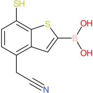 2-borono-7-mercaptobenzothiophene-4-acetonitrile