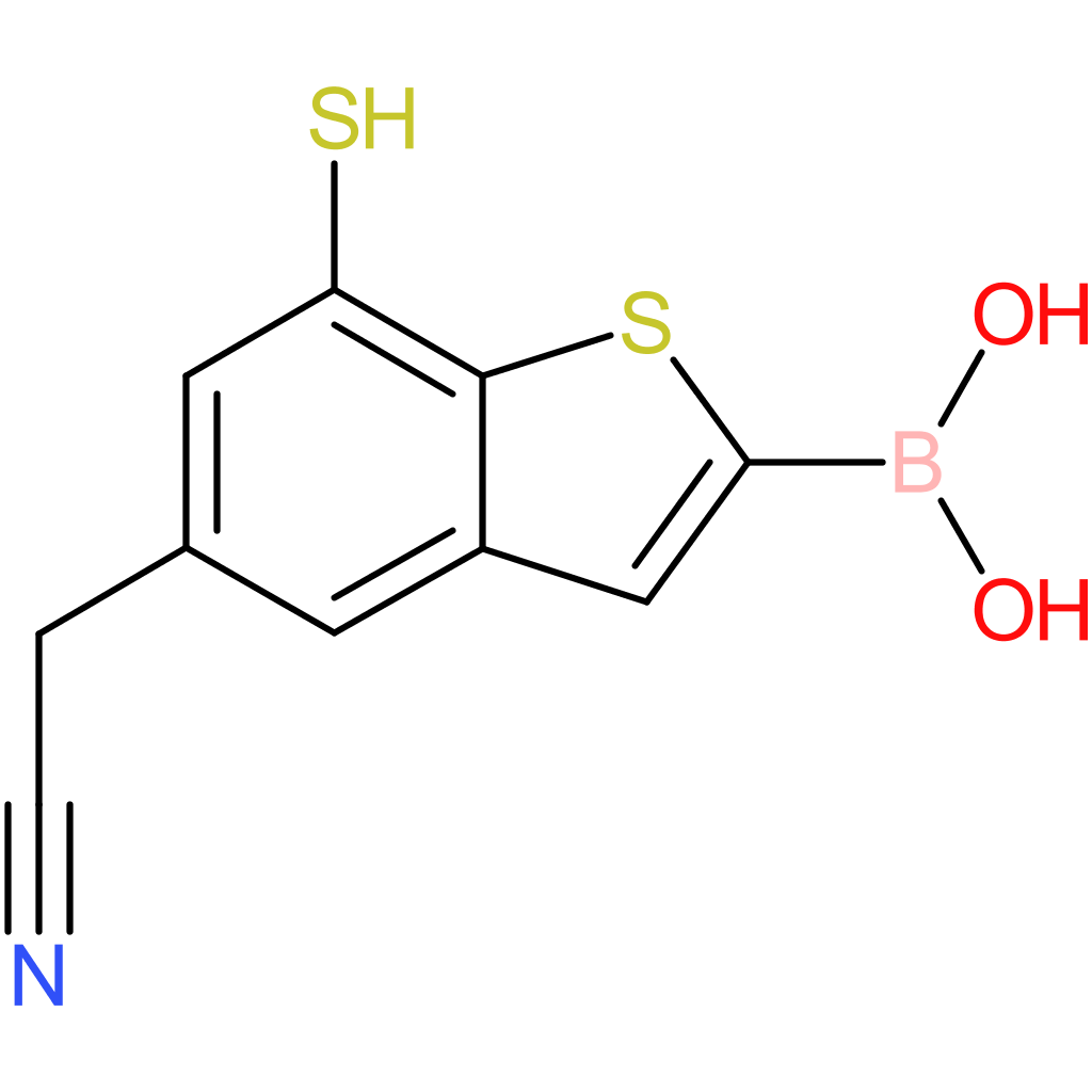 2-borono-7-mercaptobenzothiophene-5-acetonitrile