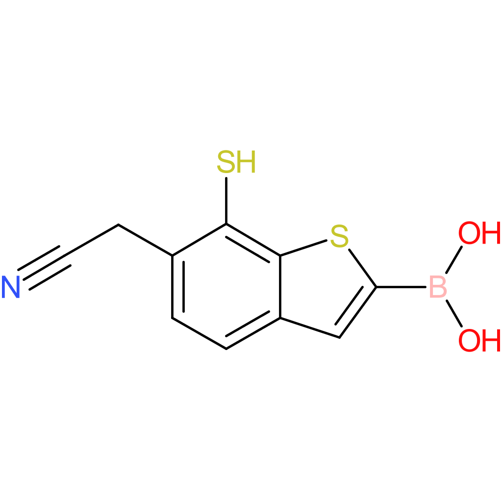 2-borono-7-mercaptobenzothiophene-6-acetonitrile