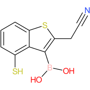 3-borono-4-mercaptobenzothiophene-2-acetonitrile