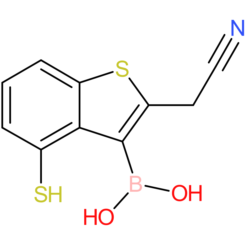 3-borono-4-mercaptobenzothiophene-2-acetonitrile