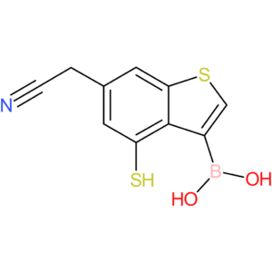3-borono-4-mercaptobenzothiophene-6-acetonitrile