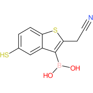 3-borono-5-mercaptobenzothiophene-2-acetonitrile