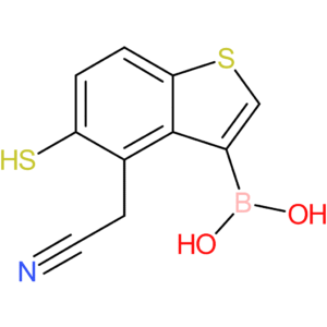 3-borono-5-mercaptobenzothiophene-4-acetonitrile