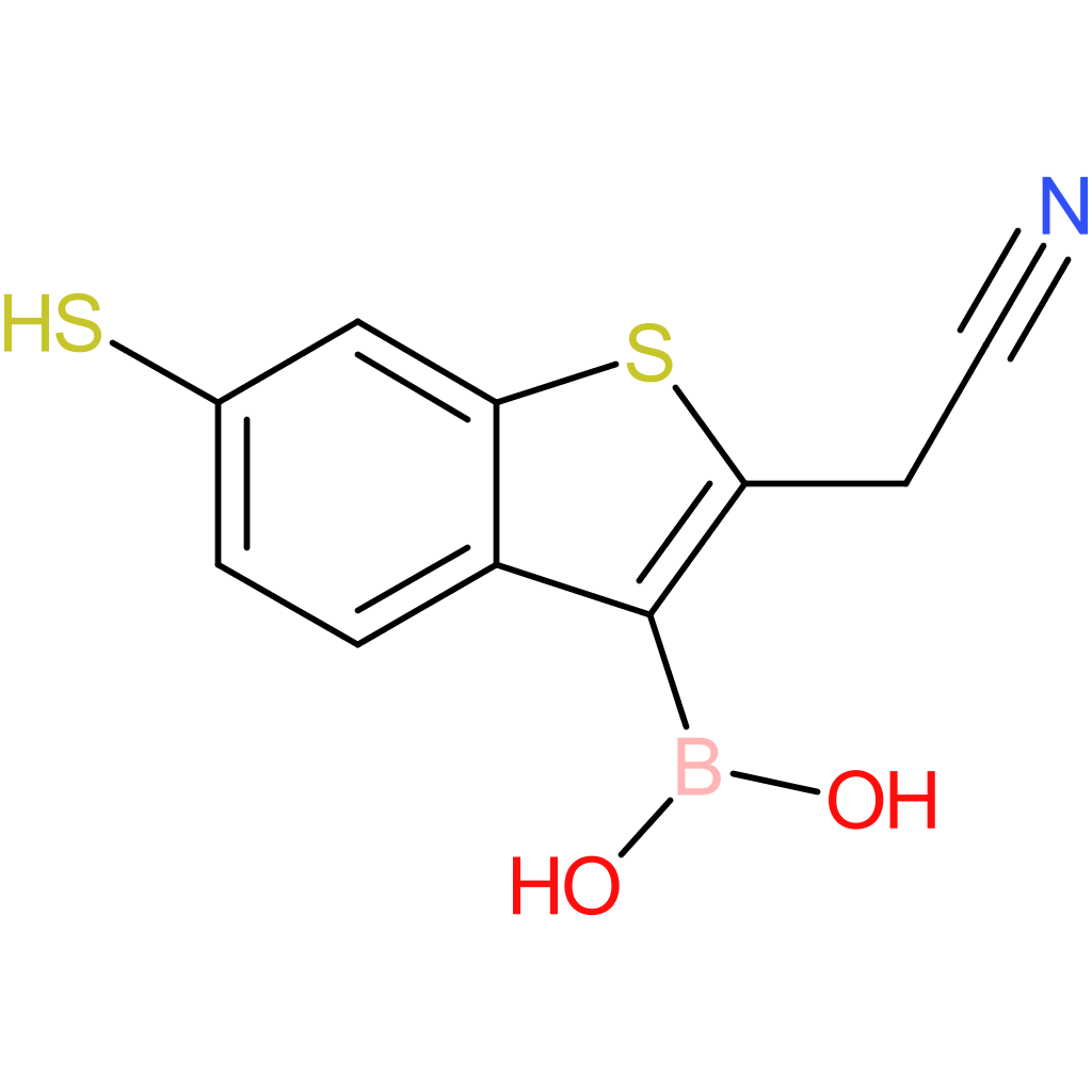 3-borono-6-mercaptobenzothiophene-2-acetonitrile