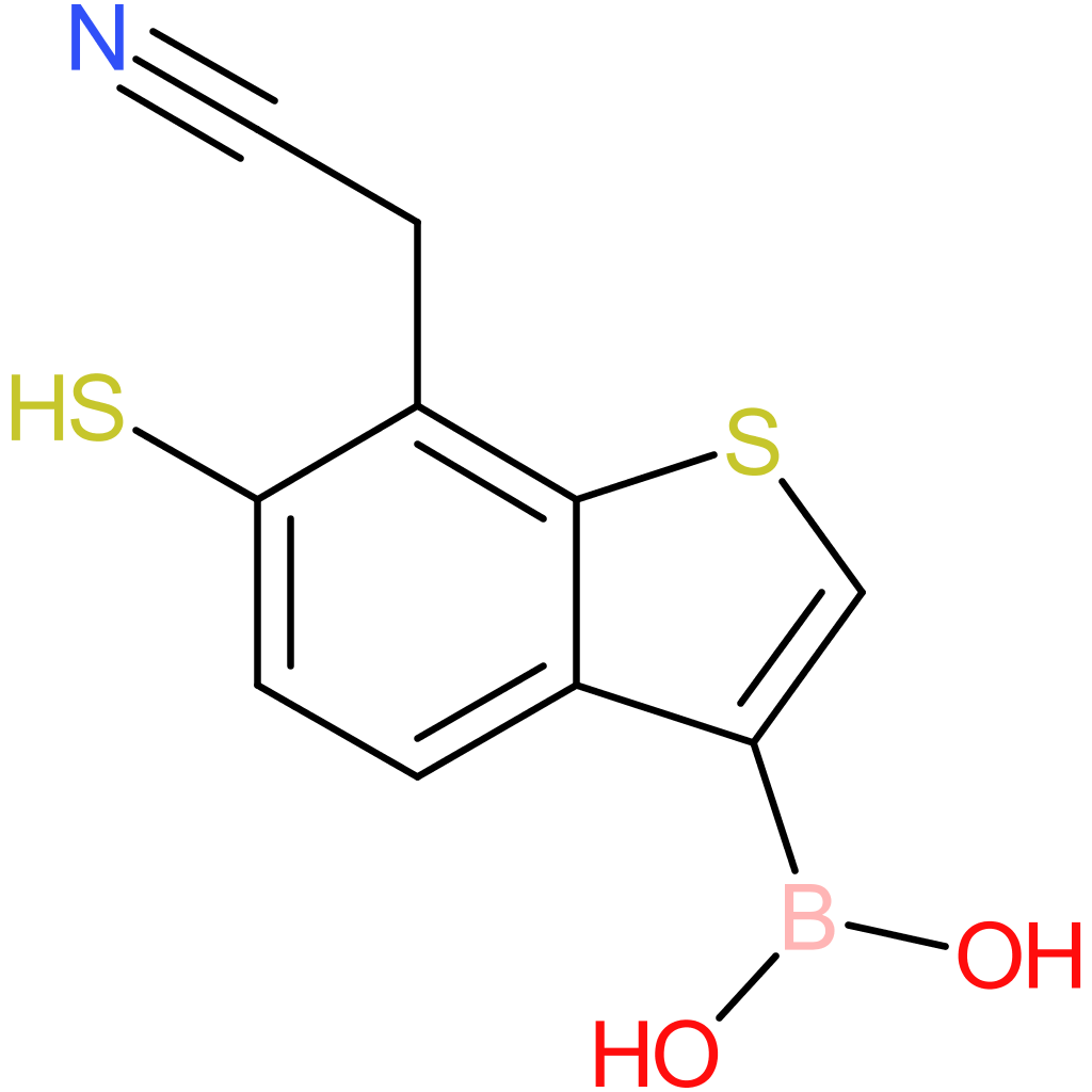 3-borono-6-mercaptobenzothiophene-7-acetonitrile