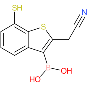 3-borono-7-mercaptobenzothiophene-2-acetonitrile