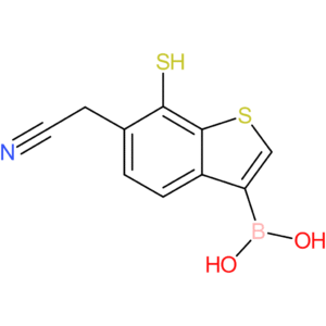 3-borono-7-mercaptobenzothiophene-6-acetonitrile