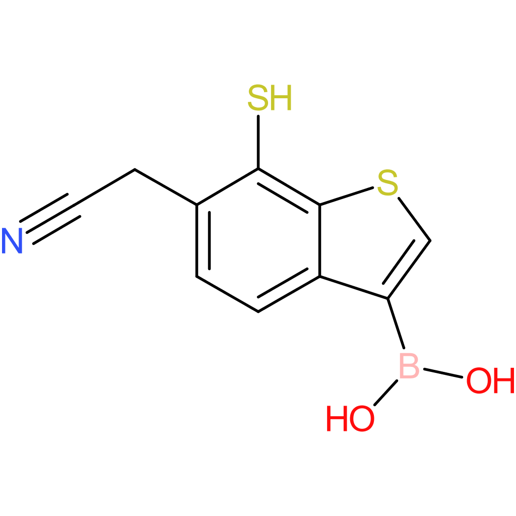 3-borono-7-mercaptobenzothiophene-6-acetonitrile