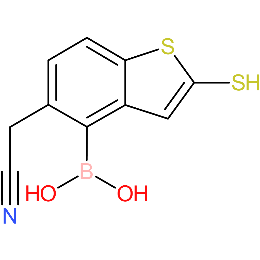 4-borono-2-mercaptobenzothiophene-5-acetonitrile