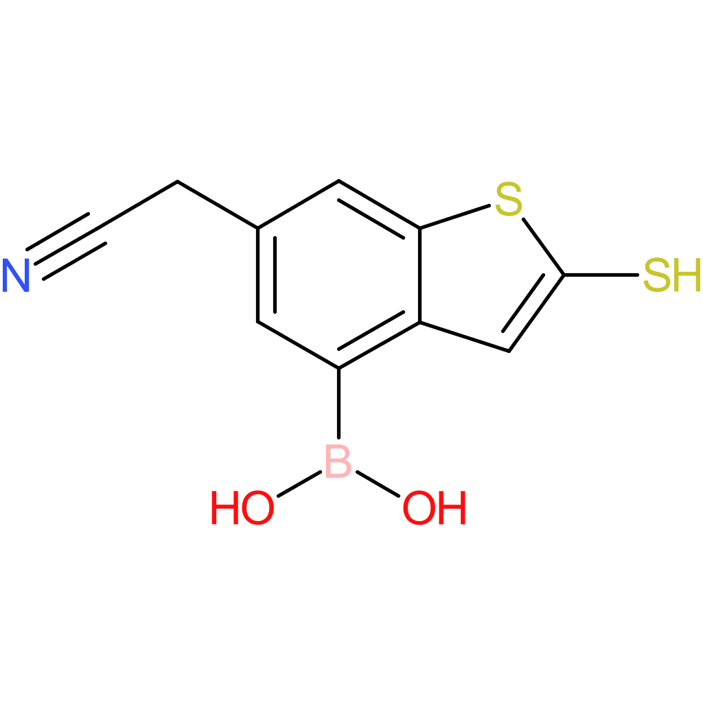4-borono-2-mercaptobenzothiophene-6-acetonitrile