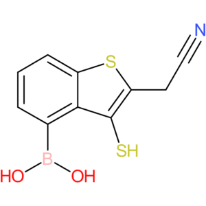 4-borono-3-mercaptobenzothiophene-2-acetonitrile