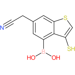 4-borono-3-mercaptobenzothiophene-6-acetonitrile