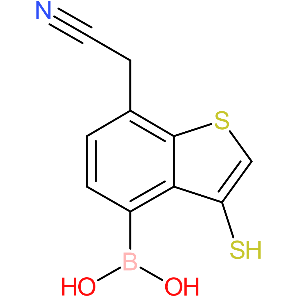 4-borono-3-mercaptobenzothiophene-7-acetonitrile