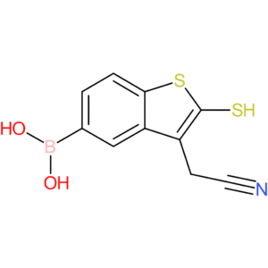 5-borono-2-mercaptobenzothiophene-3-acetonitrile