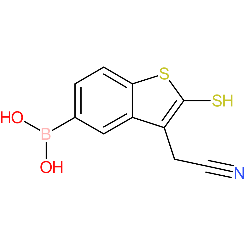5-borono-2-mercaptobenzothiophene-3-acetonitrile