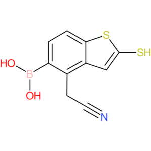 5-borono-2-mercaptobenzothiophene-4-acetonitrile