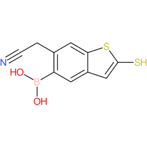 5-borono-2-mercaptobenzothiophene-6-acetonitrile