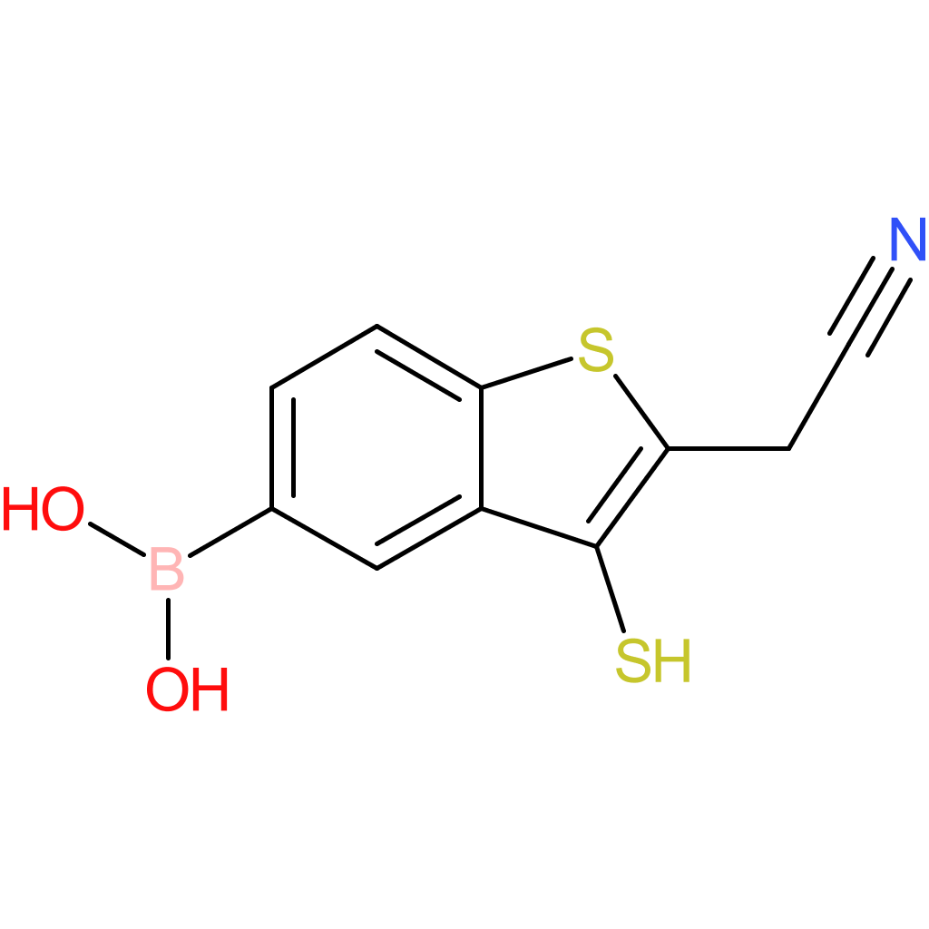 5-borono-3-mercaptobenzothiophene-2-acetonitrile