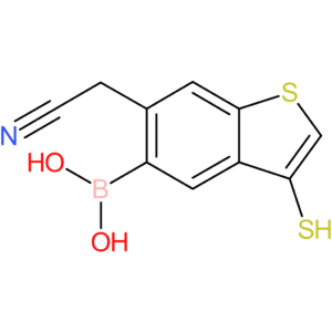 5-borono-3-mercaptobenzothiophene-6-acetonitrile