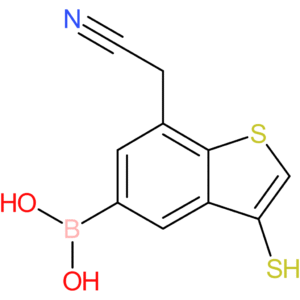 5-borono-3-mercaptobenzothiophene-7-acetonitrile