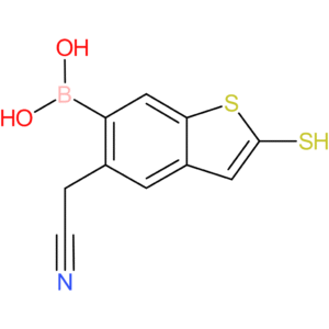 6-borono-2-mercaptobenzothiophene-5-acetonitrile