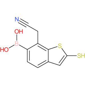 6-borono-2-mercaptobenzothiophene-7-acetonitrile