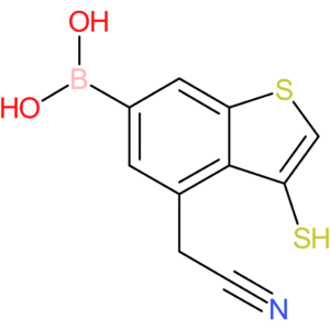 6-borono-3-mercaptobenzothiophene-4-acetonitrile