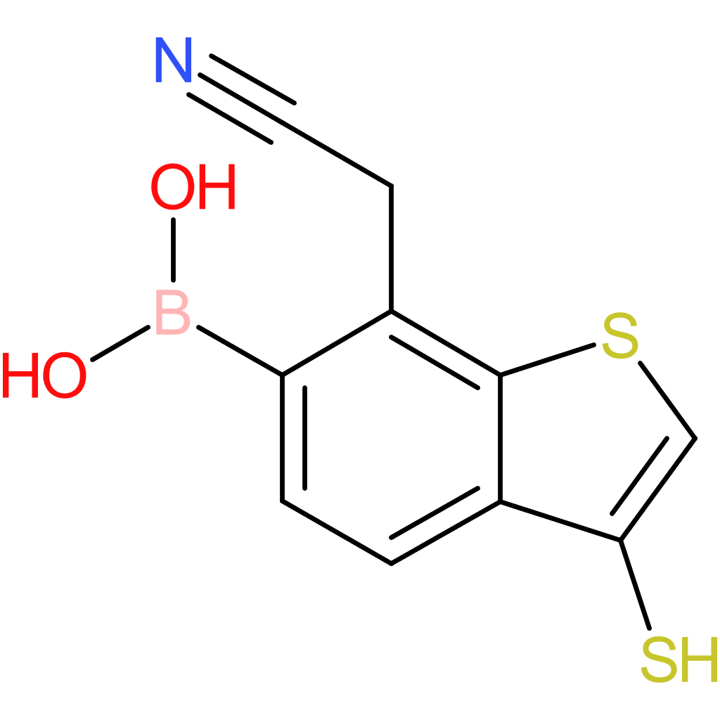 6-borono-3-mercaptobenzothiophene-7-acetonitrile