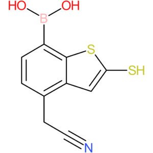 7-borono-2-mercaptobenzothiophene-4-acetonitrile