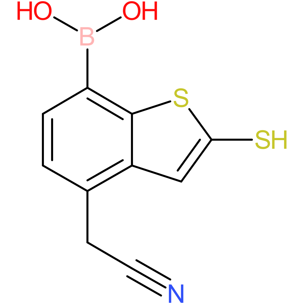 7-borono-2-mercaptobenzothiophene-4-acetonitrile
