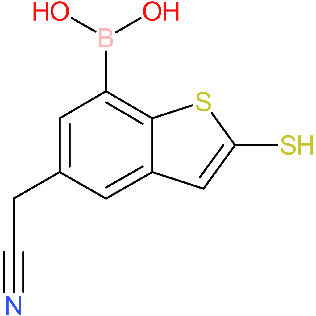 7-borono-2-mercaptobenzothiophene-5-acetonitrile