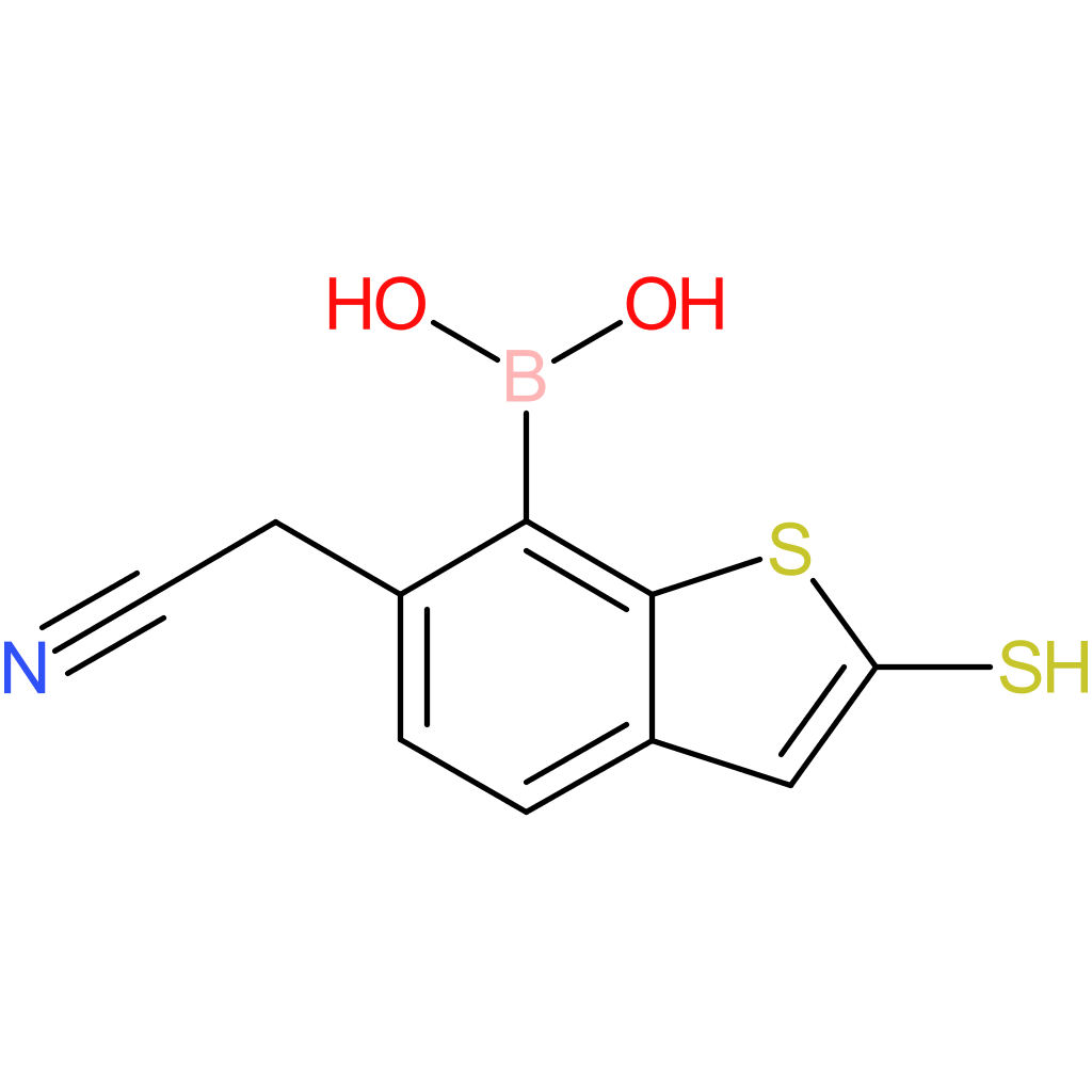 7-borono-2-mercaptobenzothiophene-6-acetonitrile