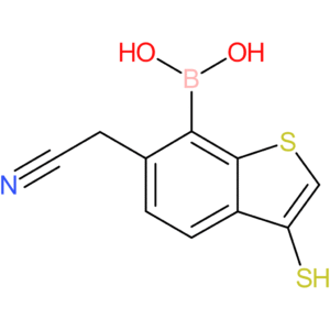 7-borono-3-mercaptobenzothiophene-6-acetonitrile