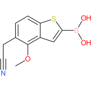 2-borono-4-methoxybenzothiophene-5-acetonitrile
