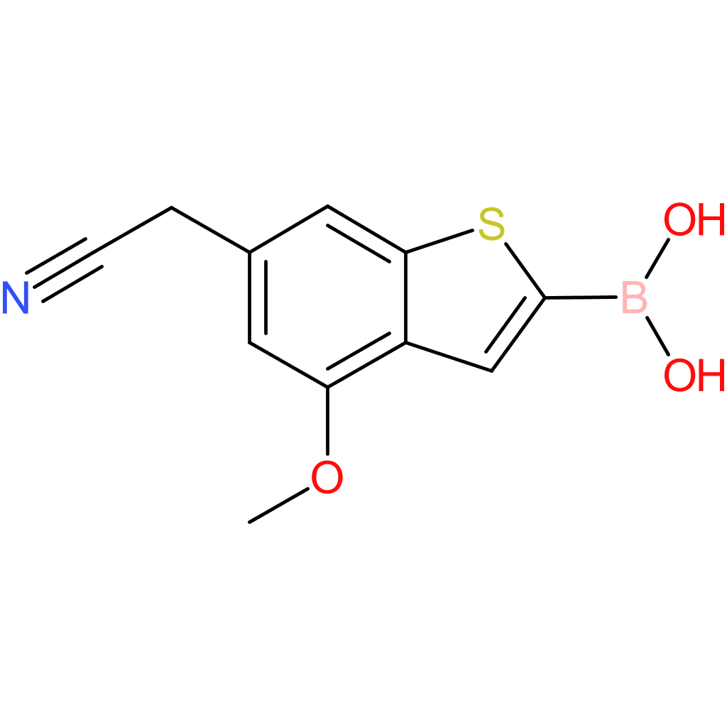 2-borono-4-methoxybenzothiophene-6-acetonitrile