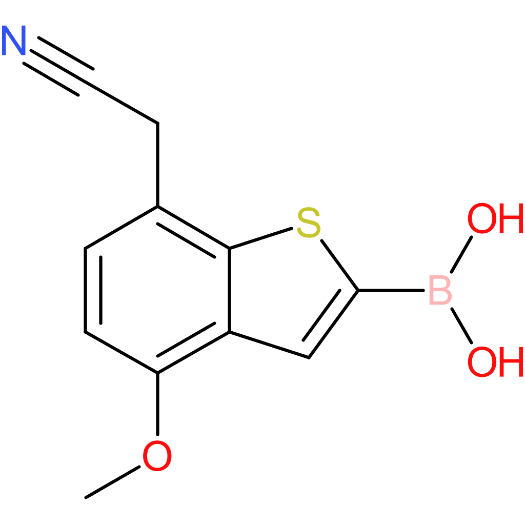 2-borono-4-methoxybenzothiophene-7-acetonitrile