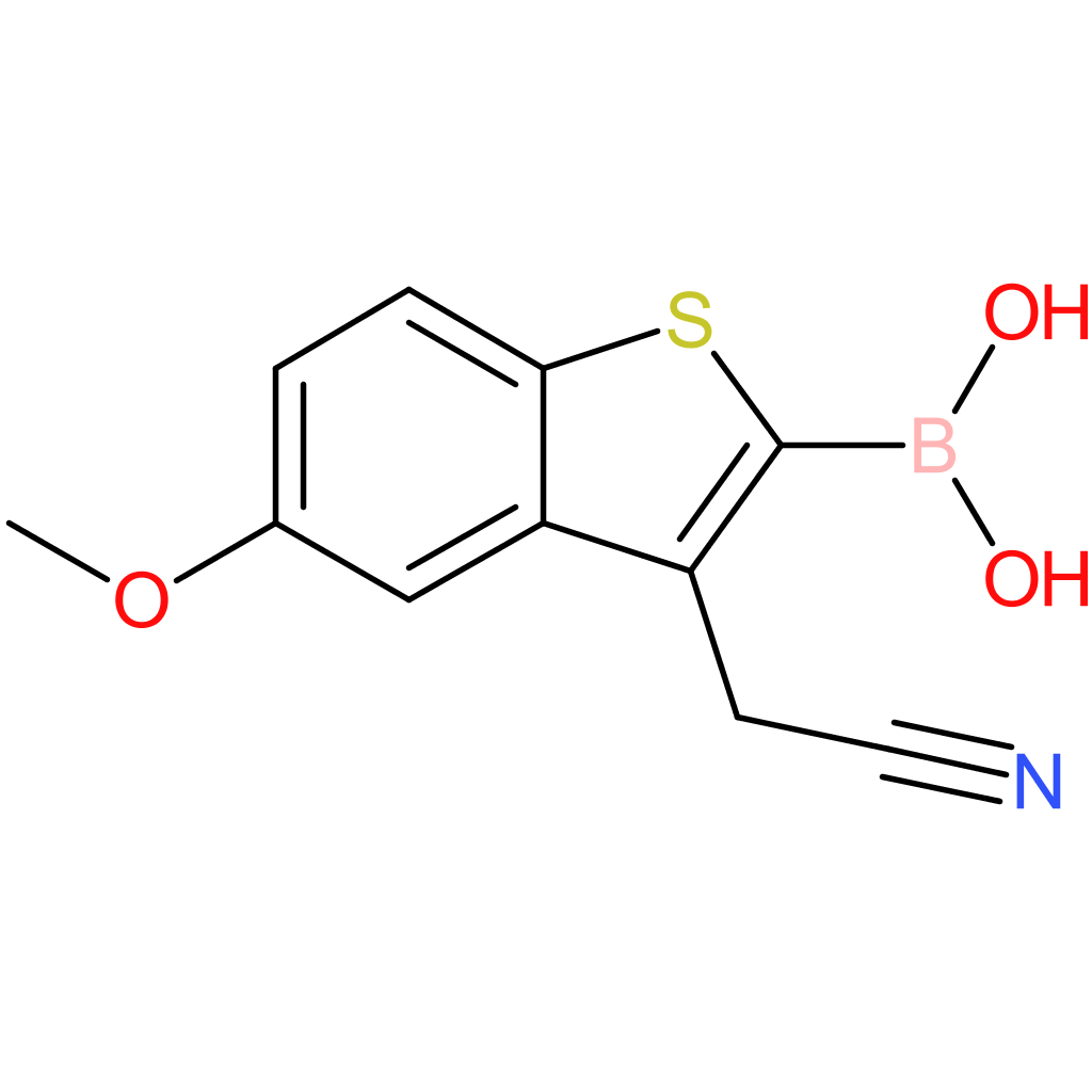 2-borono-5-methoxybenzothiophene-3-acetonitrile