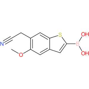2-borono-5-methoxybenzothiophene-6-acetonitrile